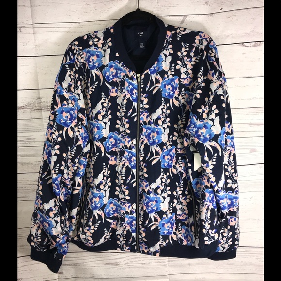 gap floral bomber jacket